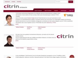 Printscreen du site web https://www.citrin.ch/