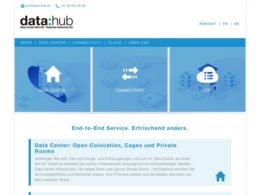 Printscreen du site web http://data-hub.ch/fr/home-fr/