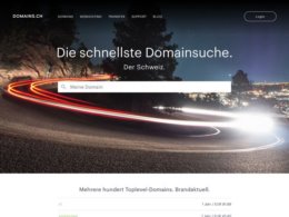 Printscreen du site web https://www.domains.ch/de