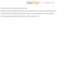 Printscreen du site web http://www.easygiga.com