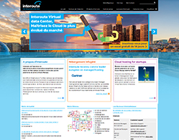 Printscreen du site web http://www.interoute.ch/fr
