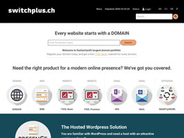 Printscreen du site web https://switchplus.ch/fr/home/