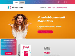 Printscreen du site web https://www.ticino.com/app/business/home?lang=de