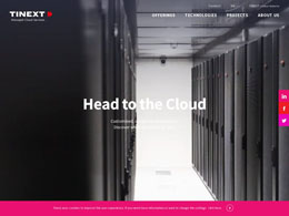 Printscreen du site web https://cloud.tinext.com/fr/