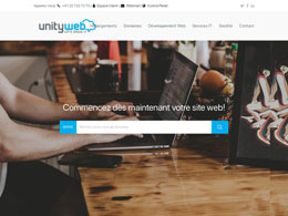 Printscreen du site web https://www.unity-web.ch/